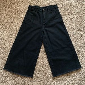 Forever 21 wide leg black Jean